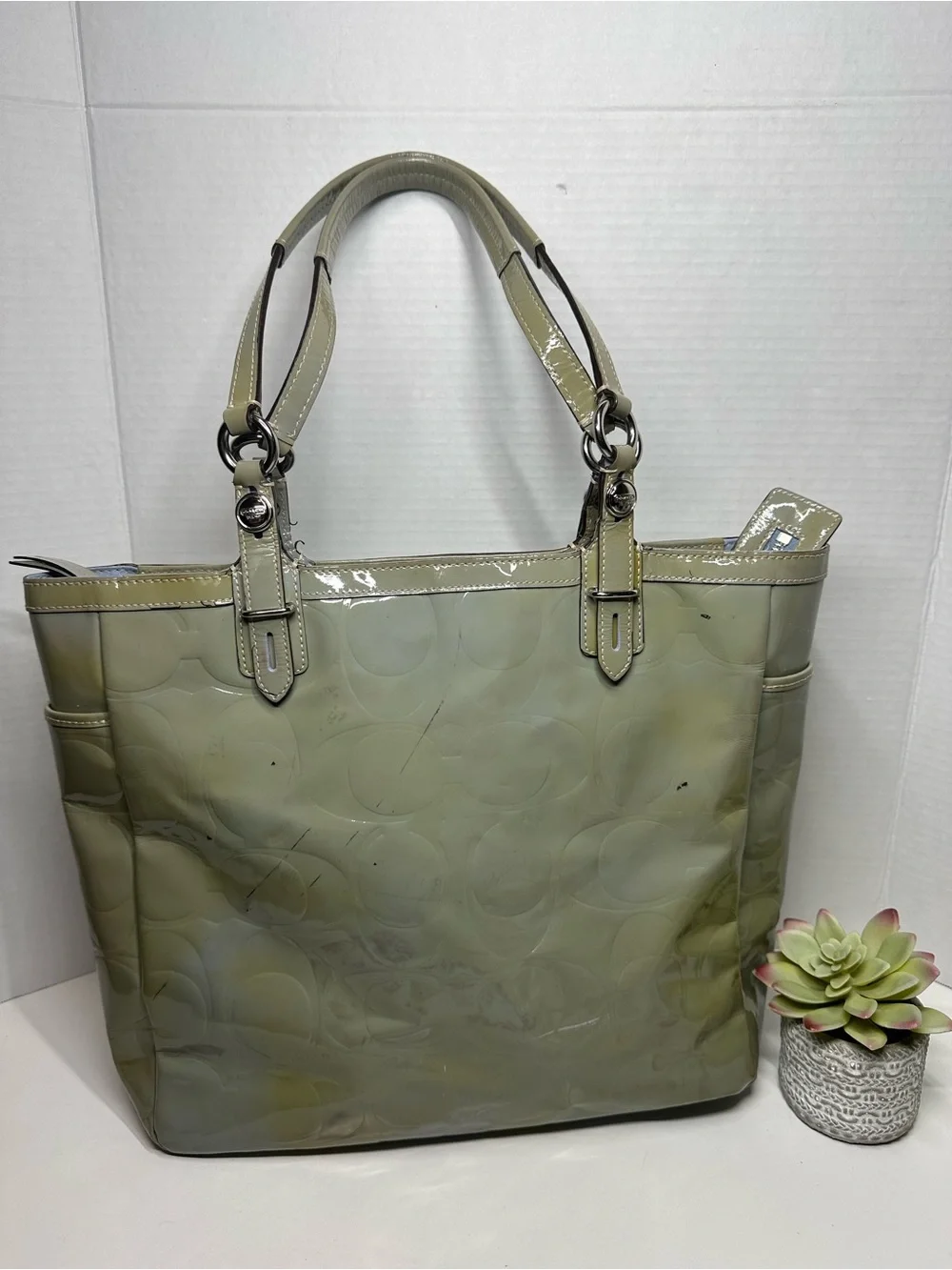 Coach glossy patent